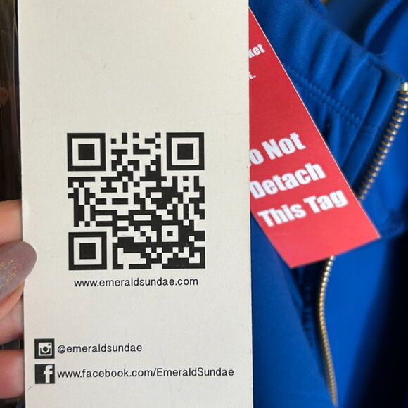 NWT! Beautiful Emerald Sunday Blue Maxi Formal Zipper Dress ~Thick Straps ~Sz. L - Picture 13 of 15